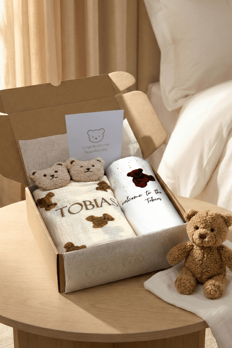 The Cozy Bear Personalised Gift Box