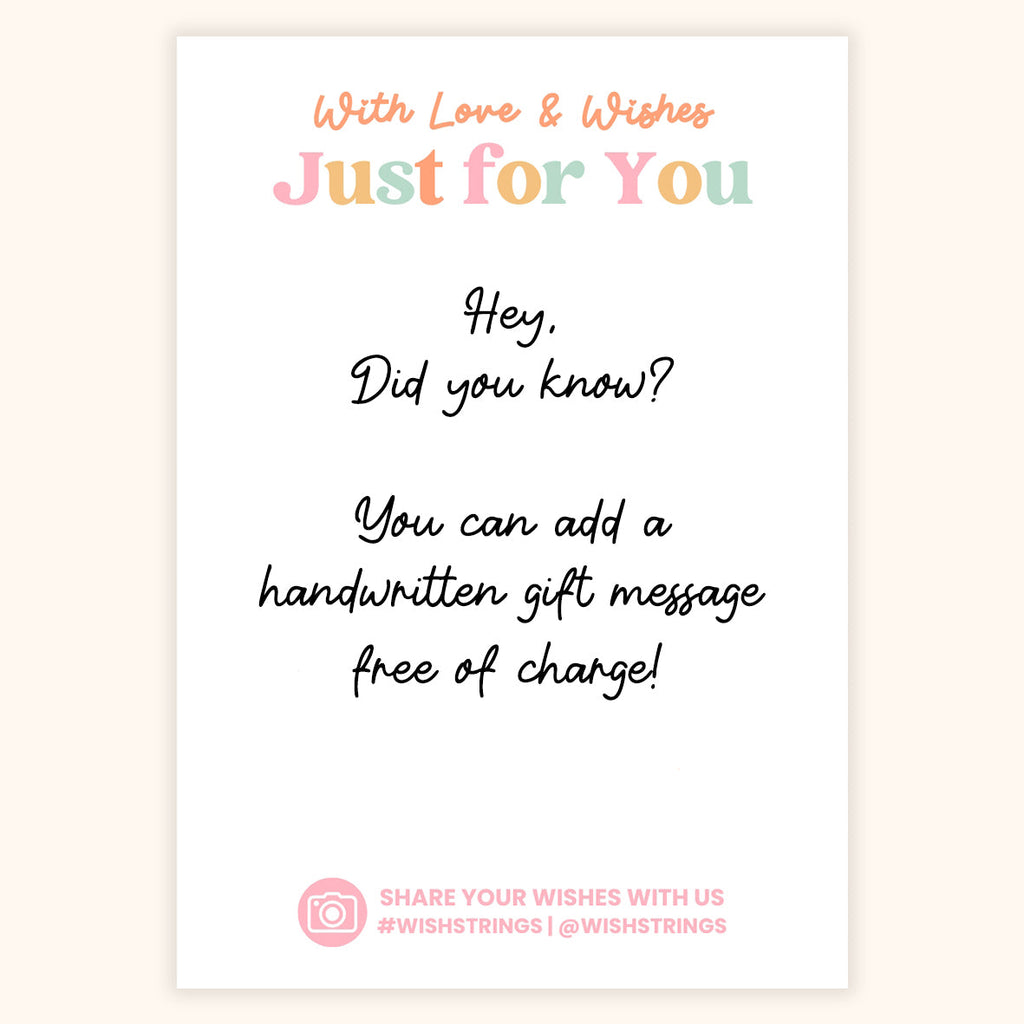 Teacher Wish Bracelet - Thank You Teacher Gift | End of Term Present | Classroom Keepsake Card