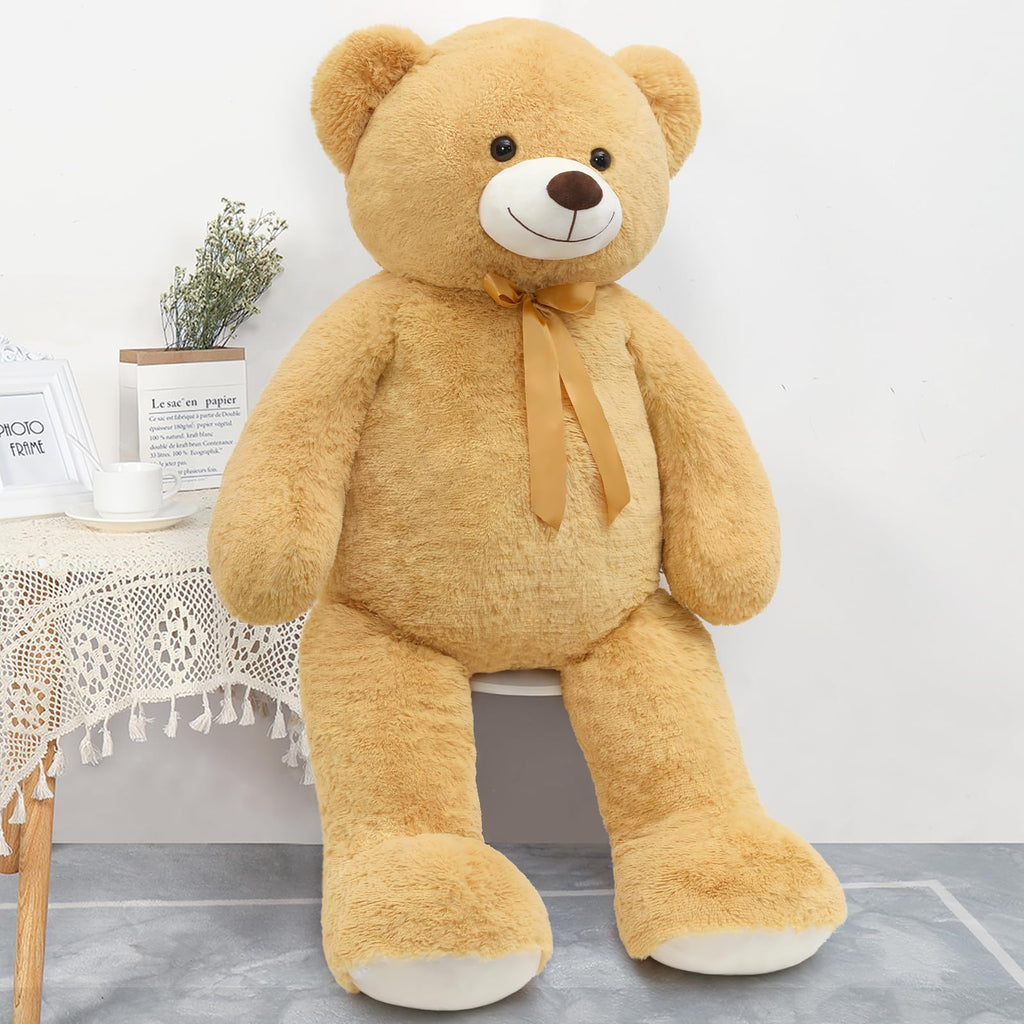 Tezituor 59-Inch Giant Teddy Bear – Life-Size Soft Plush Gift for Kids & Loved Ones